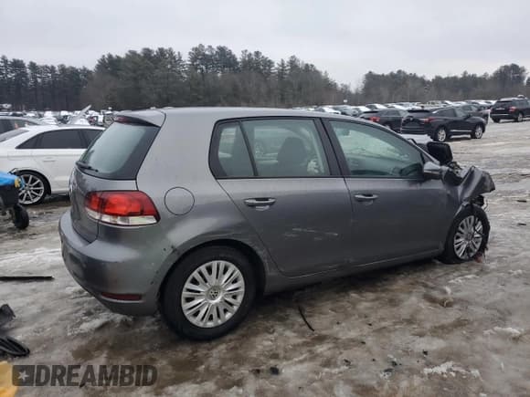 ✅ 2013 Volkswagen Golf w/Conv & Sunroof • VIN: WVWDB7AJXDW135873 • Lot: 44948635. Listed on Copart with 59,706 mi. Free auction sales archive from the USA and detailed vehicle history report at DreamBid. Image 3.
