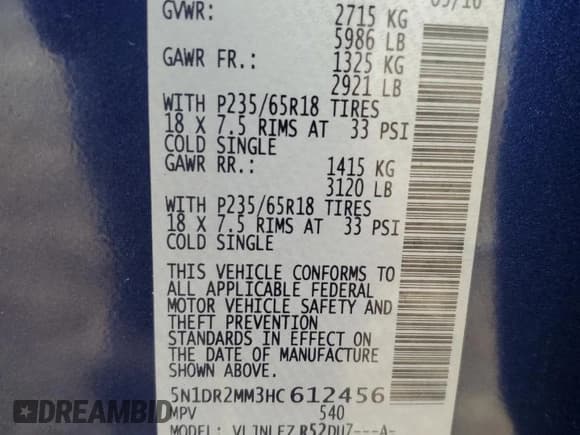 ✅ 2017 Nissan Pathfinder SL • VIN: 5N1DR2MM3HC612456 • Лот: 71790175. Опубликован ранее на Copart с пробегом 103 083 миль. Бесплатный доступ к архиву аукционных продаж из США и подробный отчёт об истории автомобиля на DreamBid. Изображение 13.