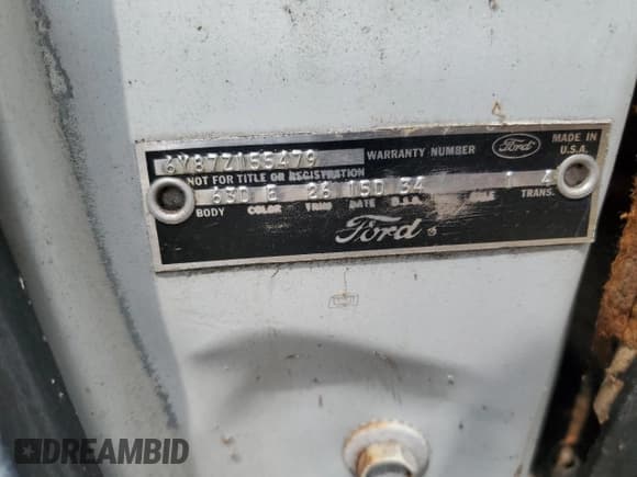 ✅ 1966 Ford Thunderbird • VIN: 6Y87Z155479 • Lot: 65802835. Wystawiony na Copart z przebiegiem 473 195 mil. Bezpłatny archiwum sprzedaży aukcyjnych z USA i szczegółowy raport historii pojazdu na DreamBid. Zdjęcie 12.