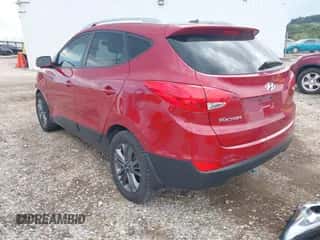 2015 Hyundai Tucson SE with VIN KM8JU3AG9FU115473, listed as a IAAI auction lot 43252750 with 56,571 mi miles and . Bid and sale history available at DreamBid. Image 3.
