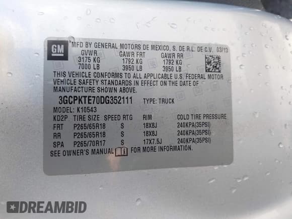 ✅ 2013 Chevrolet Silverado 1500 LTZ • VIN: 3GCPKTE70DG352111 • Lot: 43073411. Wystawiony na IAAI z przebiegiem 181 356 mil. Bezpłatny archiwum sprzedaży aukcyjnych z USA i szczegółowy raport historii pojazdu na DreamBid. Zdjęcie 9.