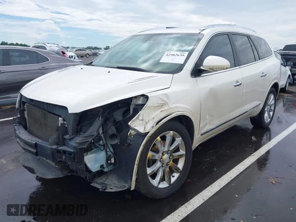✅ 2015 Buick Enclave Leather • VIN: 5GAKRBKD8FJ217066 • Lot: 42982639. Wystawiony na IAAI z przebiegiem 165 501 mil. Bezpłatny archiwum sprzedaży aukcyjnych z USA i szczegółowy raport historii pojazdu na DreamBid. Zdjęcie 2.