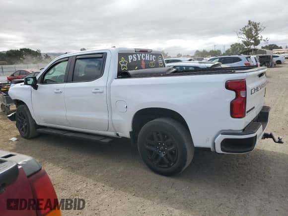 2023 Chevrolet Silverado 1500 RST with VIN 2GCPADED7P1117572, listed as a Copart auction lot 65241545 with 43,741 mi miles and Salvage title. Bid and sale history available at DreamBid. Image 2.