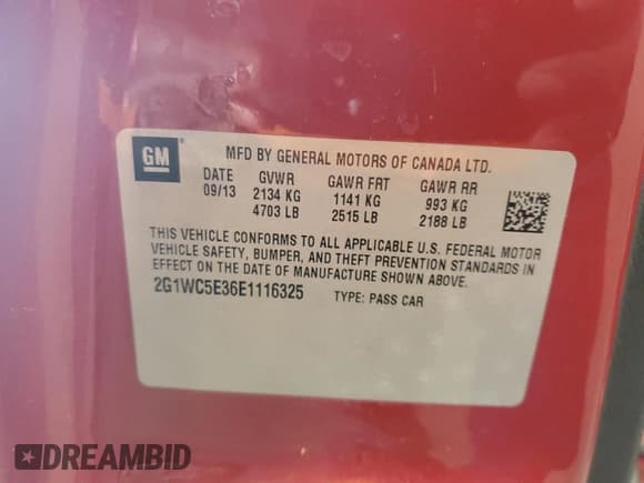 ✅ 2014 Chevrolet Impala LTZ • VIN: 2G1WC5E36E1116325 • Лот: 69597204. Опубликован ранее на Copart с пробегом 119 147 миль. Бесплатный доступ к архиву аукционных продаж из США и подробный отчёт об истории автомобиля на DreamBid. Изображение 12.