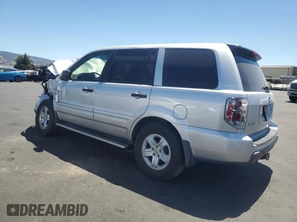 2006 Honda Pilot LX with VIN 2HKYF18136H556660, listed as a Copart auction lot 67755065 with 122,936 mi miles and Salvage title. Bid and sale history available at DreamBid. Image 2.
