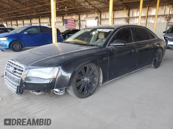 ✅ 2011 Audi A8 • VIN: WAURVAFD5BN019557 • Lot: 54801035. Wystawiony na Copart z przebiegiem 148 688 mil. Bezpłatny archiwum sprzedaży aukcyjnych z USA i szczegółowy raport historii pojazdu na DreamBid. Zdjęcie 1.