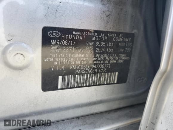 ✅ 2017 Hyundai Ioniq Blue • VIN: KMHC65LC3HU030771 • Lot: 87326614. Wystawiony na Copart z przebiegiem 81 777 mil. Bezpłatny archiwum sprzedaży aukcyjnych z USA i szczegółowy raport historii pojazdu na DreamBid. Zdjęcie 12.