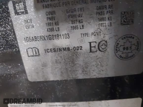 ✅ 2016 Cadillac ATS Luxury Collection RWD • VIN: 1G6AB5RX1G0181103 • Lot: 41621993. Wystawiony na IAAI z przebiegiem 157 586 mil. Bezpłatny archiwum sprzedaży aukcyjnych z USA i szczegółowy raport historii pojazdu na DreamBid. Zdjęcie 9.