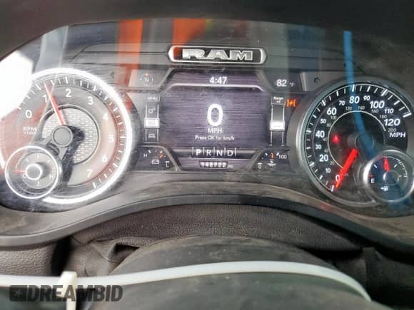 2020 Ram 1500 Big Horn z VIN 1C6SRFFT5LN167293, wystawiony jako Copart lot #67079115 z przebiegiem 148 722 mil mil oraz Szkoda całkowita • Salvage title. Historia ofert i sprzedaży dostępna na DreamBid. Obrazek 9.