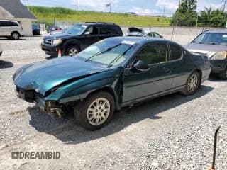✅ 2002 Chevrolet Monte Carlo LS • VIN: 2G1WW12E029184672 • Lot: 63994855. Listed on Copart with 68,850 mi. Free auction sales archive from the USA and detailed vehicle history report at DreamBid. Image 1.