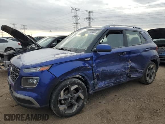 ✅ 2022 Hyundai Venue Limited • VIN: KMHRC8A33NU201649 • Lot: 41525835. Listed on Copart with 100,585 mi. Free auction sales archive from the USA and detailed vehicle history report at DreamBid. Image 1.