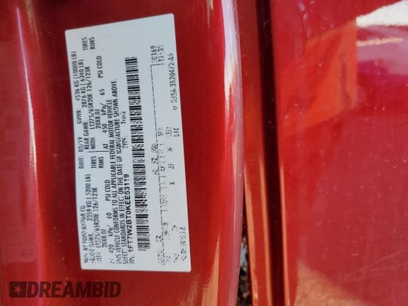 ✅ 2019 Ford F-250 XL • VIN: 1FT7W2BT0KEE53119 • Lot: 82052094. Listed on Copart with Not provided. Free auction sales archive from the USA and detailed vehicle history report at DreamBid. Image 12.