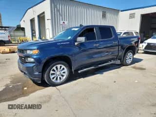 2021 Chevrolet Silverado 1500 Custom with VIN 3GCPWBEK2MG344384, listed as a Copart auction lot 84021075 with 110,422 mi miles and Salvage title. Bid and sale history available at DreamBid. Image 1.