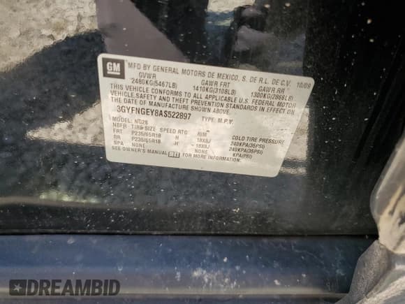 ✅ 2010 Cadillac SRX • VIN: 3GYFNGEY8AS522897 • Lot: 65992715. Wystawiony na Copart z przebiegiem Nie podano. Bezpłatny archiwum sprzedaży aukcyjnych z USA i szczegółowy raport historii pojazdu na DreamBid. Zdjęcie 13.