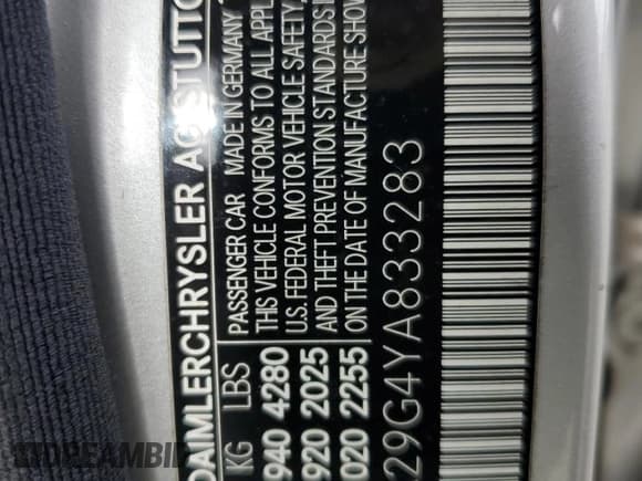 ✅ 2000 Mercedes-Benz C 230/260/280/320 • VIN: WDBHA29G4YA833283 • Lot: 79109874. Listed on Copart with 152,830 mi. Free auction sales archive from the USA and detailed vehicle history report at DreamBid. Image 12.