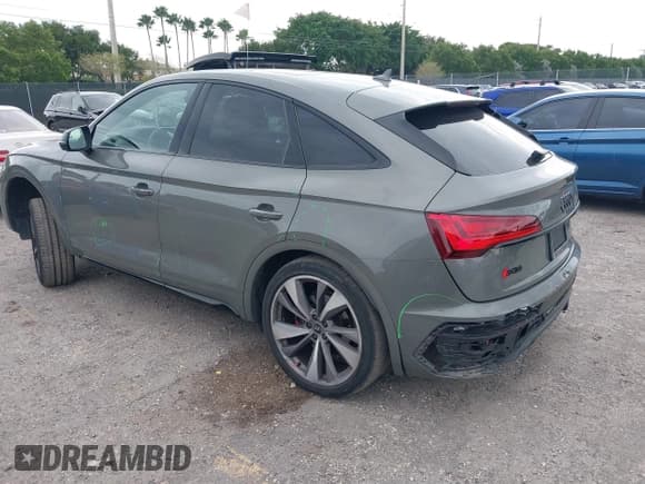 ✅ 2023 Audi SQ5 Sportback Premium Plus • VIN: WA124AFY7P2070703 • Lot: 40912148. Listed on IAAI with 19,414 mi. Free auction sales archive from the USA and detailed vehicle history report at DreamBid. Image 3.