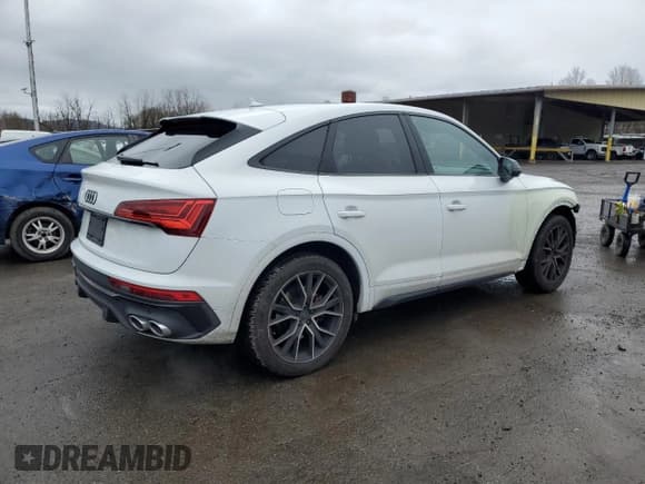 ✅ 2024 Audi SQ5 Sportback Premium Plus • VIN: WA124AFY1R2012511 • Lot: 48976085. Listed on Copart with 9,197 mi. Free auction sales archive from the USA and detailed vehicle history report at DreamBid. Image 3.