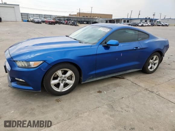 ✅ 2017 Ford Mustang V6 • VIN: 1FA6P8AM2H5294804 • Lot: 57181825. Listed on Copart with 96,551 mi. Free auction sales archive from the USA and detailed vehicle history report at DreamBid. Image 1.