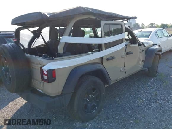 ✅ 2022 Jeep Wrangler Unlimited Sport S • VIN: 1C4HJXDG4NW277416 • Lot: 41785144. Listed on IAAI with 22,811 mi. Free auction sales archive from the USA and detailed vehicle history report at DreamBid. Image 4.