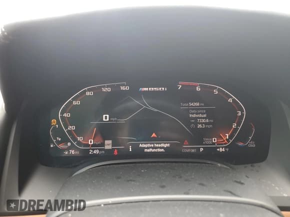 ✅ 2021 BMW 8 Series M850i • VIN: WBAGV8C06MCG35500 • Лот: 59467425. Опубликован ранее на Copart с пробегом 54 268 миль. Бесплатный доступ к архиву аукционных продаж из США и подробный отчёт об истории автомобиля на DreamBid. Изображение 9.