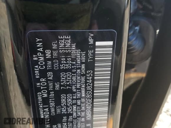 ✅ 2025 Hyundai Palisade SEL Premium • VIN: KM8R4DGE8SU824453 • Лот: 82869814. Опубликован ранее на Copart с пробегом 1 414 миль. Бесплатный доступ к архиву аукционных продаж из США и подробный отчёт об истории автомобиля на DreamBid. Изображение 13.