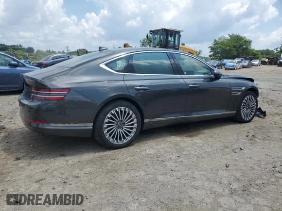 ✅ 2023 Genesis G80 • VIN: KMTGE4S10PU007189 • Лот: 63295885. Опубликован ранее на Copart с пробегом 20 065 миль. Бесплатный доступ к архиву аукционных продаж из США и подробный отчёт об истории автомобиля на DreamBid. Изображение 3.