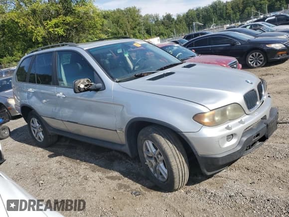 ✅ 2004 BMW X5 3.0i • VIN: 5UXFA13564LU21907 • Лот: 71634525. Опубликован ранее на Copart с пробегом Не указан. Бесплатный доступ к архиву аукционных продаж из США и подробный отчёт об истории автомобиля на DreamBid. Изображение 4.