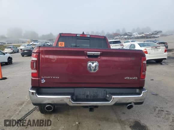 2020 Ram 1500 Limited with VIN 1C6SRFHT9LN132897, listed as a Copart auction lot 85708875 with 68,237 mi miles and Salvage title. Bid and sale history available at DreamBid. Image 6.