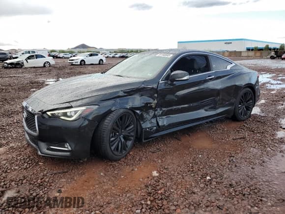 ✅ 2018 Infiniti Q60 Sport • VIN: JN1EV7EK5JM340008 • Лот: 59180555. Опубликован ранее на Copart с пробегом 65 856 миль. Бесплатный доступ к архиву аукционных продаж из США и подробный отчёт об истории автомобиля на DreamBid. Изображение 1.