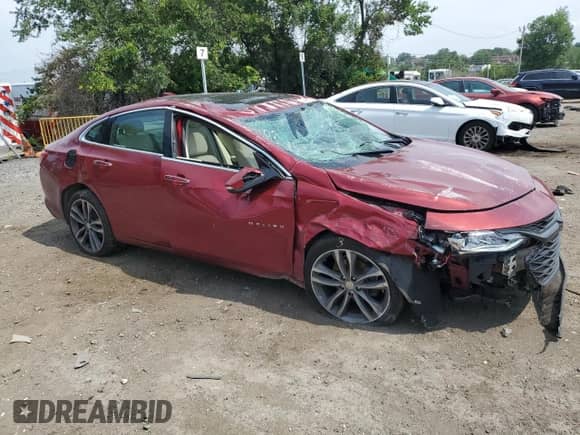 2019 Chevrolet Malibu Premier with VIN 1G1ZE5SX4KF222193, listed as a Copart auction lot 62448535 with 69,858 mi miles and Non repairable. Bid and sale history available at DreamBid. Image 4.