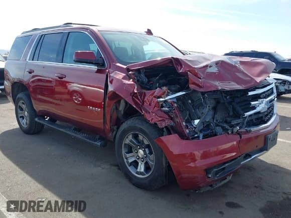 ✅ 2018 Chevrolet Tahoe LT • VIN: 1GNSKBKC0JR213007 • Lot: 41613263. Listed on IAAI with 137,537 mi. Free auction sales archive from the USA and detailed vehicle history report at DreamBid. Image 1.