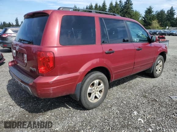 ✅ 2003 Honda Pilot EX • VIN: 2HKYF18643H600480 • Lot: 70622655. Listed on Copart with 225,451 mi. Free auction sales archive from the USA and detailed vehicle history report at DreamBid. Image 3.