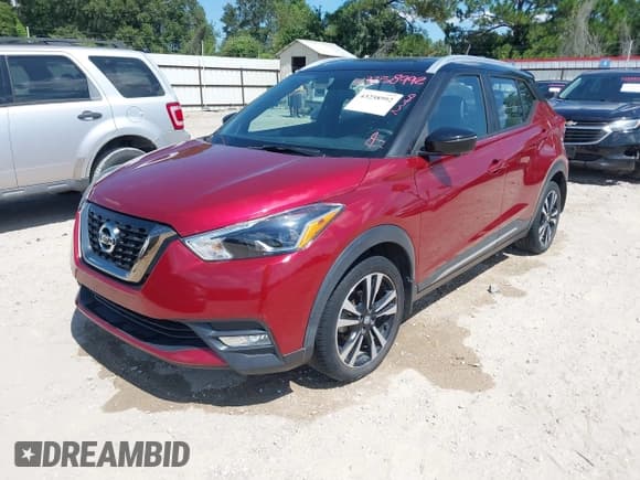 ✅ 2019 Nissan Kicks SV • VIN: 3N1CP5CU1KL538090 • Lot: 43258992. Listed on IAAI with 88,374 mi. Free auction sales archive from the USA and detailed vehicle history report at DreamBid. Image 2.