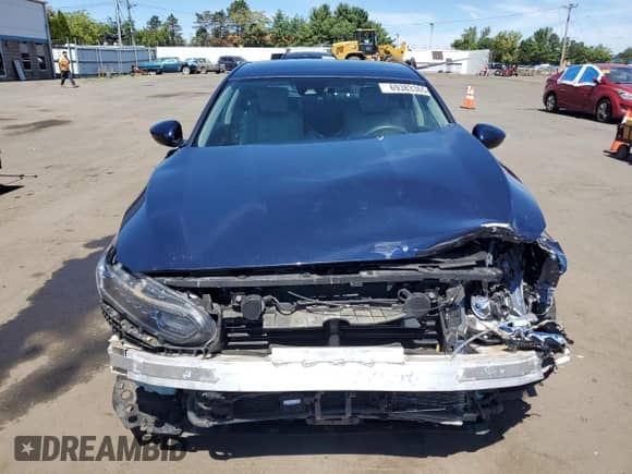 2018 Honda Accord with VIN 1HGCV3F18JA015956, listed as a Copart auction lot 69383365 with 96,299 mi miles and Salvage title. Bid and sale history available at DreamBid. Image 5.