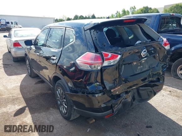 ✅ 2014 Nissan Rogue S • VIN: 5N1AT2MV1EC824488 • Lot: 43289243. Listed on IAAI with 144,574 mi. Free auction sales archive from the USA and detailed vehicle history report at DreamBid. Image 3.