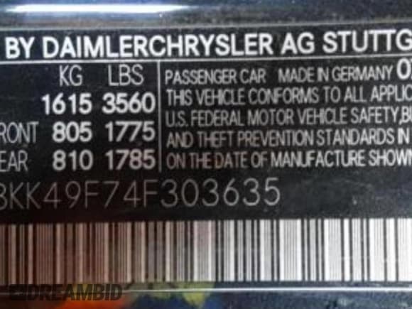 ✅ 2004 Mercedes-Benz SLK 230/320 • VIN: WDBKK49F74F303635 • Lot: 68391005. Wystawiony na Copart z przebiegiem Nie podano. Bezpłatny archiwum sprzedaży aukcyjnych z USA i szczegółowy raport historii pojazdu na DreamBid. Zdjęcie 12.