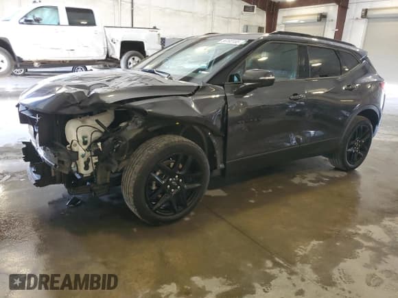 ✅ 2022 Chevrolet Blazer LT • VIN: 3GNKBJRS0NS225426 • Lot: 56192155. Listed on Copart with 30,823 mi. Free auction sales archive from the USA and detailed vehicle history report at DreamBid. Image 1.