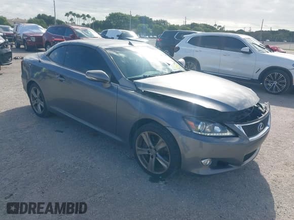 ✅ 2012 Lexus IS 350 C • VIN: JTHFE2C20C2507363 • Лот: 41264745. Опубликован ранее на IAAI с пробегом 156 459 миль. Бесплатный доступ к архиву аукционных продаж из США и подробный отчёт об истории автомобиля на DreamBid. Изображение 1.