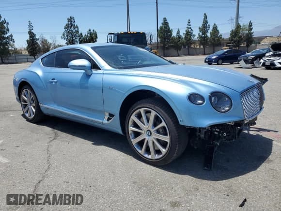 ✅ 2022 Bentley Continental GT GT V8 • VIN: SCBCG2ZG4NC094932 • Lot: 64056355. Listed on Copart with 6,596 mi. Free auction sales archive from the USA and detailed vehicle history report at DreamBid. Image 4.