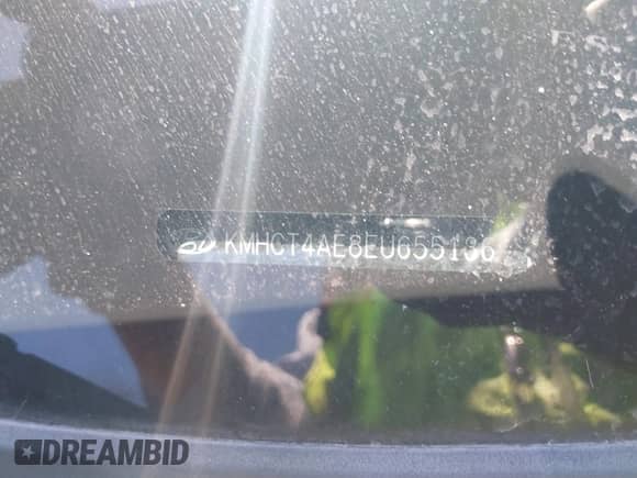 2014 Hyundai Accent GLS with VIN KMHCT4AE8EU655136, listed as a IAAI auction lot 42797016 with 102,554 mi miles and . Bid and sale history available at DreamBid. Image 9.