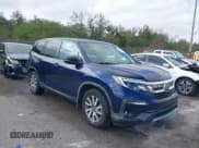 ✅ 2019 Honda Pilot EX-L • VIN: 5FNYF5H51KB044995 • Lot: 43793459. Listed on IAAI with 57,747 mi. Free auction sales archive from the USA and detailed vehicle history report at DreamBid. Image 1.