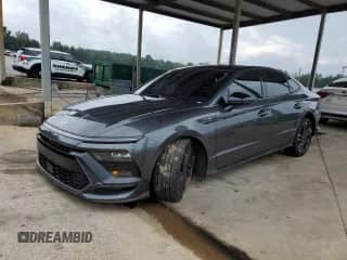 2024 Hyundai Sonata N Line with VIN KMHL54JC7RA373487, listed as a Copart auction lot 69687485 with 23,334 mi miles and Salvage title. Bid and sale history available at DreamBid. Image 1.