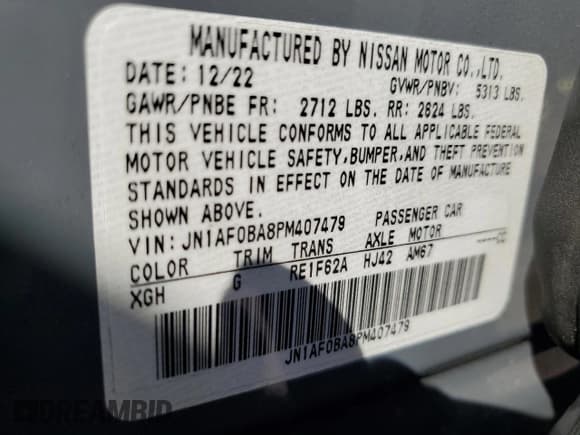 ✅ 2023 Nissan ARIYA Engage • VIN: JN1AF0BA8PM407479 • Лот: 71504263. Опубликован ранее на Copart с пробегом 2 729 миль. Бесплатный доступ к архиву аукционных продаж из США и подробный отчёт об истории автомобиля на DreamBid. Изображение 13.