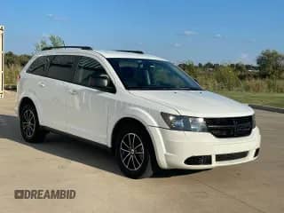 2018 Dodge Journey SE with VIN 3C4PDCAB4JT386155, listed as a Copart auction lot 85587245 with 117,582 mi miles and Clean title. Bid and sale history available at DreamBid. Image 1.