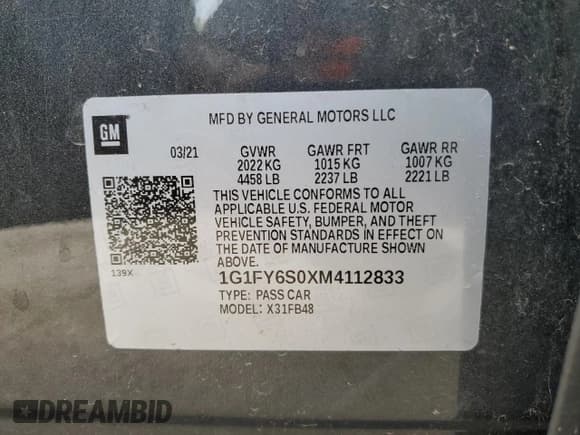 ✅ 2021 Chevrolet Bolt EV LT • VIN: 1G1FY6S0XM4112833 • Lot: 54531674. Wystawiony na Copart z przebiegiem 35 429 mil. Bezpłatny archiwum sprzedaży aukcyjnych z USA i szczegółowy raport historii pojazdu na DreamBid. Zdjęcie 13.