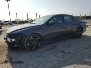 ✅ 2024 Hyundai Sonata N Line • VIN: KMHL54JC4RA401116 • Лот: 65156215. Опубликован ранее на Copart с пробегом 23 241 миль. Бесплатный доступ к архиву аукционных продаж из США и подробный отчёт об истории автомобиля на DreamBid. Изображение 1.