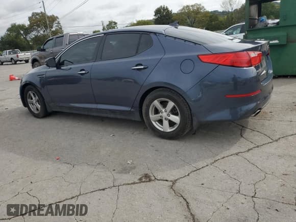 ✅ 2015 Kia Optima LX • VIN: 5XXGM4A7XFG438196 • Lot: 81792735. Listed on Copart with 185,252 mi. Free auction sales archive from the USA and detailed vehicle history report at DreamBid. Image 2.
