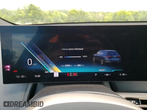 ✅ 2023 BMW iX M60 • VIN: WB533CF06PCK59741 • Lot: 59393814. Wystawiony na Copart z przebiegiem 24 005 mil. Bezpłatny archiwum sprzedaży aukcyjnych z USA i szczegółowy raport historii pojazdu na DreamBid. Zdjęcie 9.