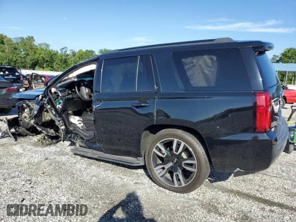 2018 Chevrolet Tahoe Premier with VIN 1GNSKCKJ5JR347709, listed as a Copart auction lot 66494385 with 32,619 mi miles and Salvage title. Bid and sale history available at DreamBid. Image 2.