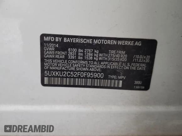 ✅ 2015 BMW X6 xDrive35i • VIN: 5UXKU2C52F0F95900 • Lot: 80849685. Wystawiony na Copart z przebiegiem 126 038 mil. Bezpłatny archiwum sprzedaży aukcyjnych z USA i szczegółowy raport historii pojazdu na DreamBid. Zdjęcie 13.